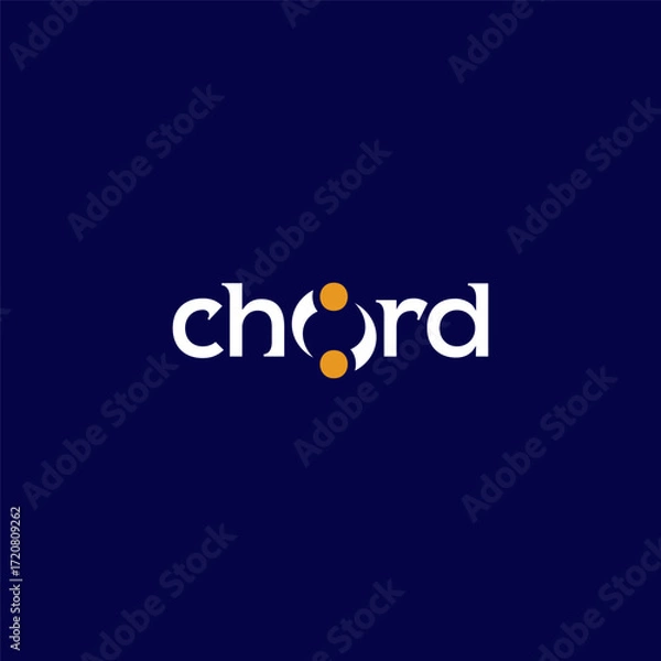 Obraz wordmark Chord modern logo design ideas