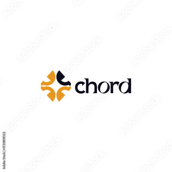 Obraz Chord modern logo design ideas