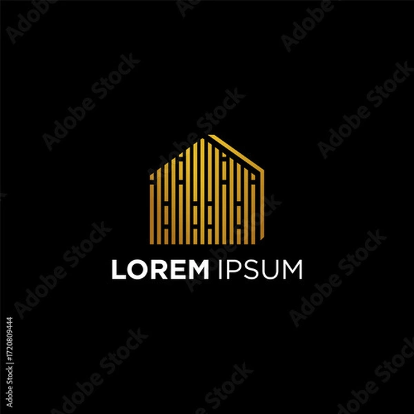 Obraz Luxury house logo modern design ideas