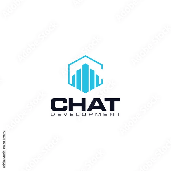 Obraz Chat Development Marketing logo design ideas