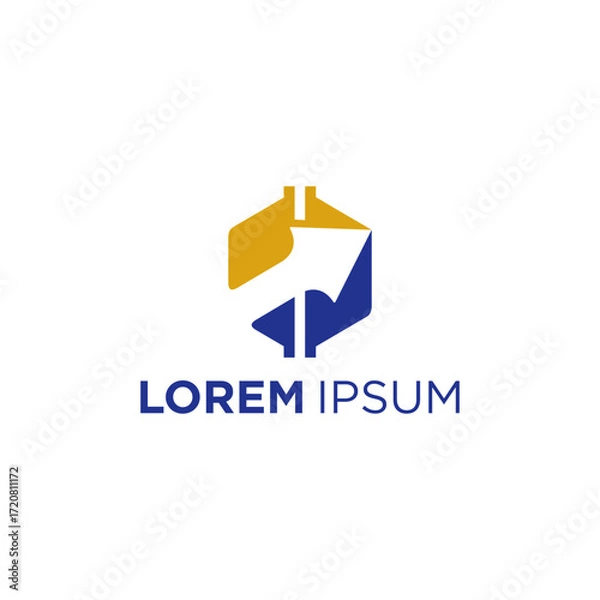 Obraz Arrow Marketing logo design ideas