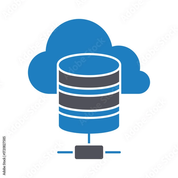 Obraz cloud storage Vector Icon which can easily modify or edit