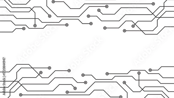 Fototapeta Circuit Board Electronics Digital Technology Background 
