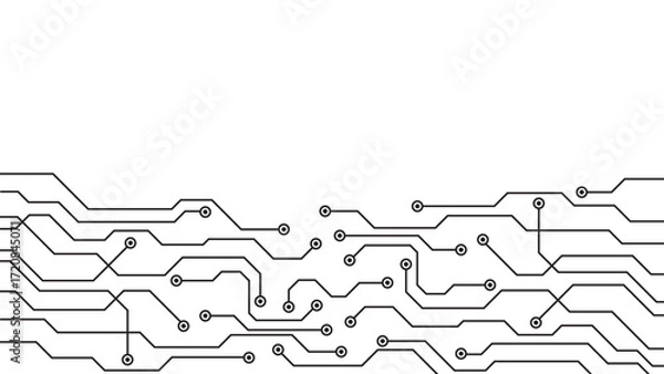 Fototapeta Circuit Board Electronics Digital Technology Background 
