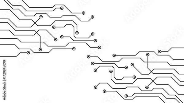 Fototapeta Circuit Board Electronics Digital Technology Background 