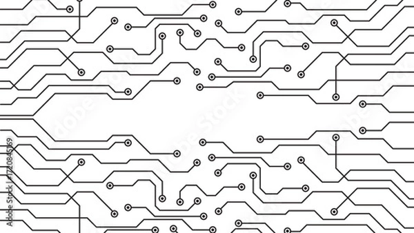 Fototapeta Circuit Board Electronics Digital Technology Background 