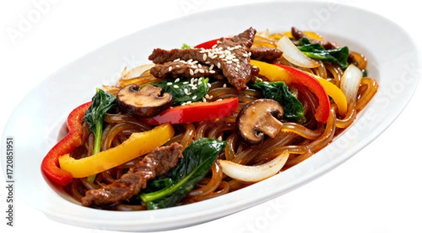 Obraz 한국전통잡채요리사진