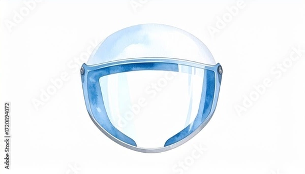 Fototapeta A Simple Racing Helmet with a Glossy Finish