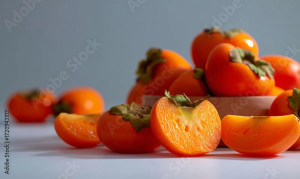 Obraz Fresh and plump persimmons