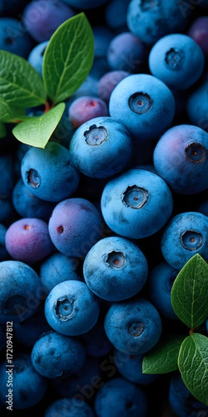 Obraz fresh blueberries in the market