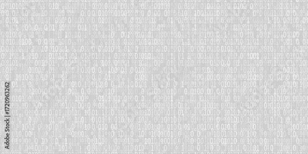 Fototapeta Abstract vector noise with number 01. Small particles of debris and dust. Distressed uneven background. Grunge texture overlay with fine grains isolated on white background. Vector illustration.