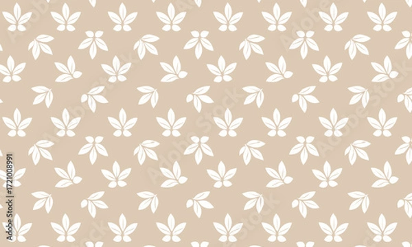 Fototapeta Elegant and Minimalist Seamless Pattern with Fleur-de-Lis Motif