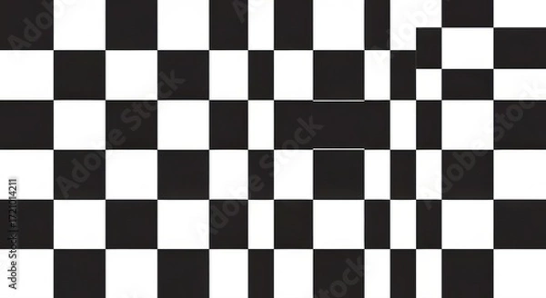 Fototapeta Dynamic abstract checkered design creates a modern, versatile background for contemporary projects offering a sleek and eye-catching visual appeal
