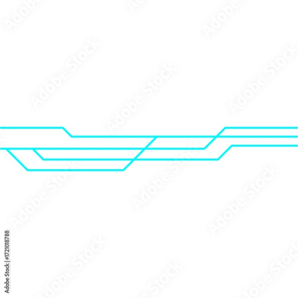 Fototapeta Tech Line Element