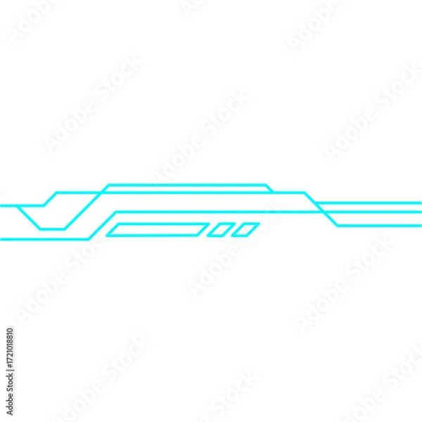 Fototapeta Tech Line Element