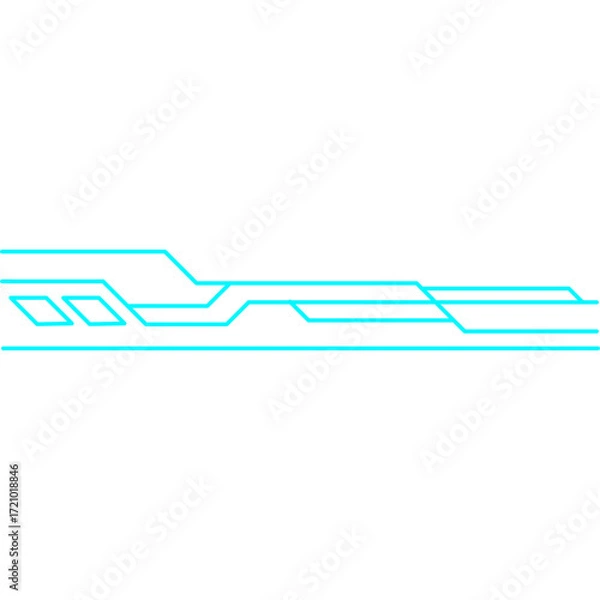 Fototapeta Tech Line Element