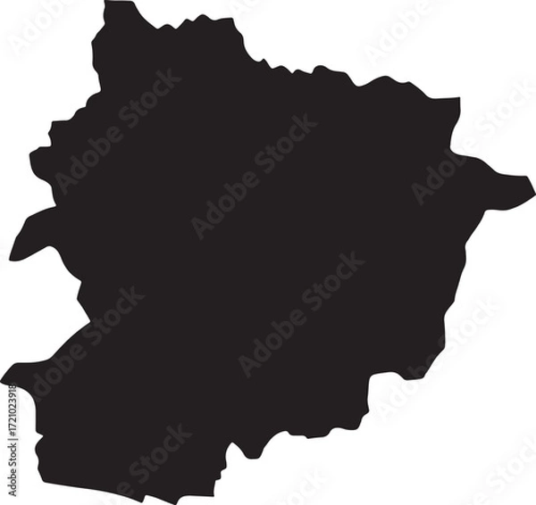 Obraz Abstract geometric composition with bold colors and text elements