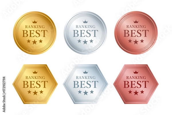 Obraz メダル　ランキング　金　銀　銅