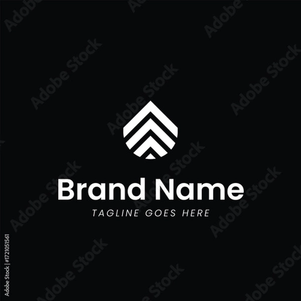 Fototapeta Minimalist A Icon Logo