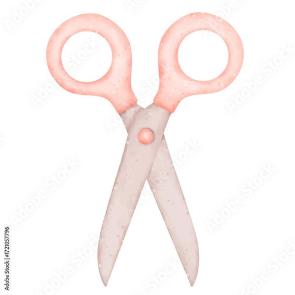 Obraz scissors isolated on white background