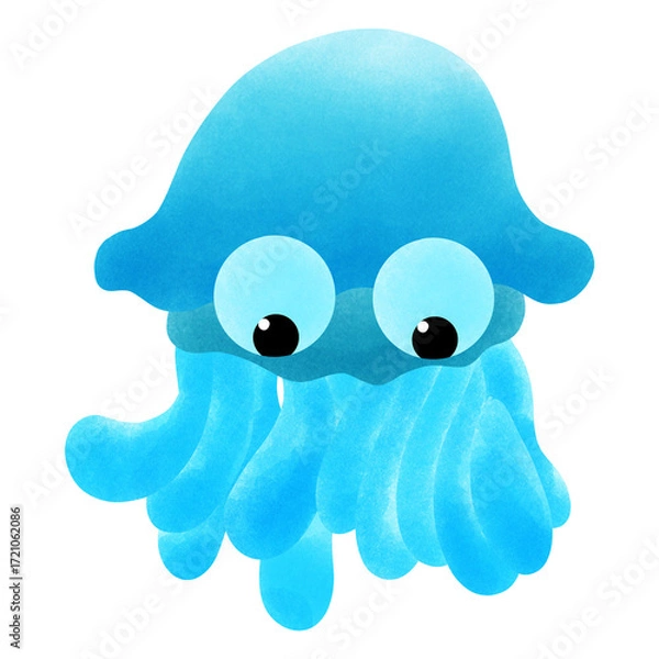 Obraz blue jellyfish