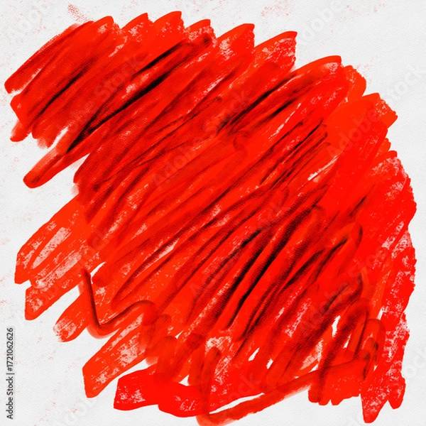 Obraz red paint brush