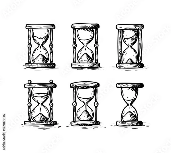 Obraz Hourglass Icon Set