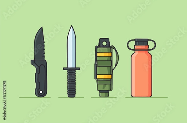 Obraz Survival Vector Pack