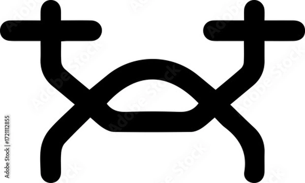 Fototapeta drone icon design for templates.