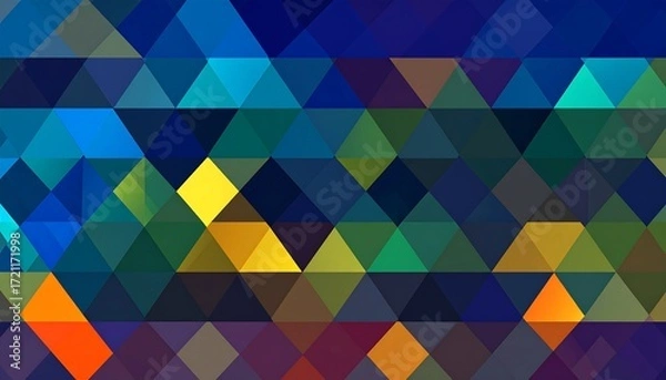 Obraz Abstract geometric pattern of triangles
