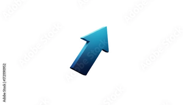 Obraz icon arrow blue 3d 88500780 1