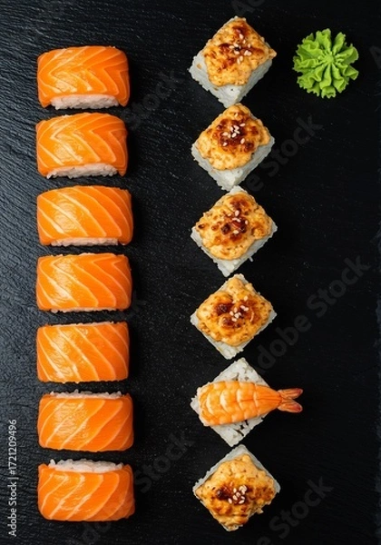 Fototapeta 寿司、海鮮、料理写真、飲食店