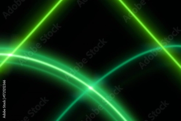 Fototapeta neon rays vector In Black background