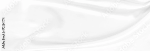 Fototapeta White gray satin texture that is white silver fabric silk background with beautiful soft blur pattern natural.