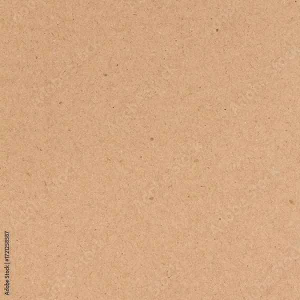 Fototapeta Cardboard sheet texture background, pattern of brown kraft paper with vintage style.