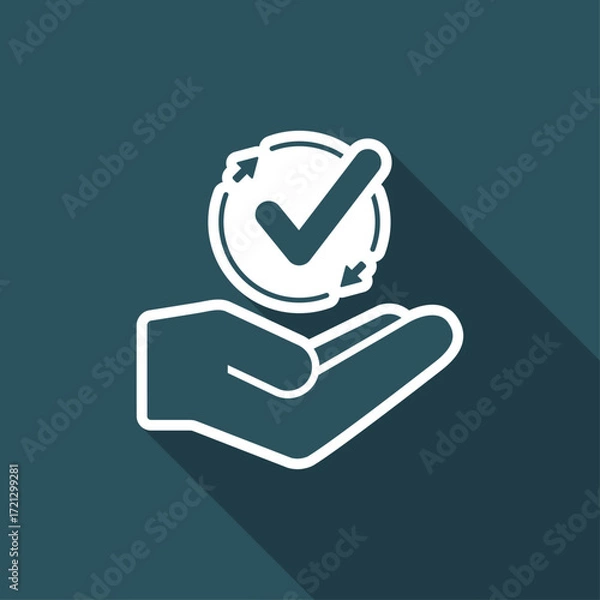 Obraz Full service- Minimal vector icon