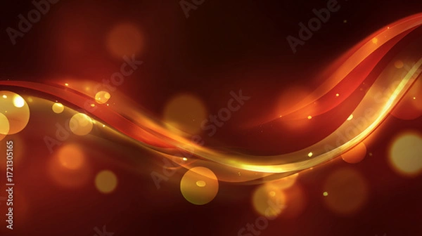 Fototapeta The image features a flowing, ribbon like element that curves across the frame against a soft, diffused backdrop