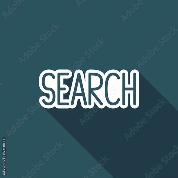 Fototapeta Digital search - Vector icon for computer website or application