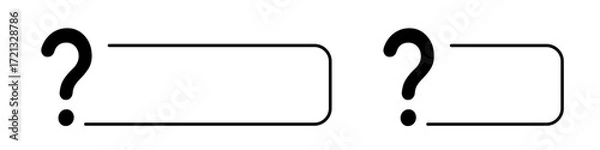 Obraz Dynamic 3d question and exclamation marks with clean design, perfect for communication concepts.