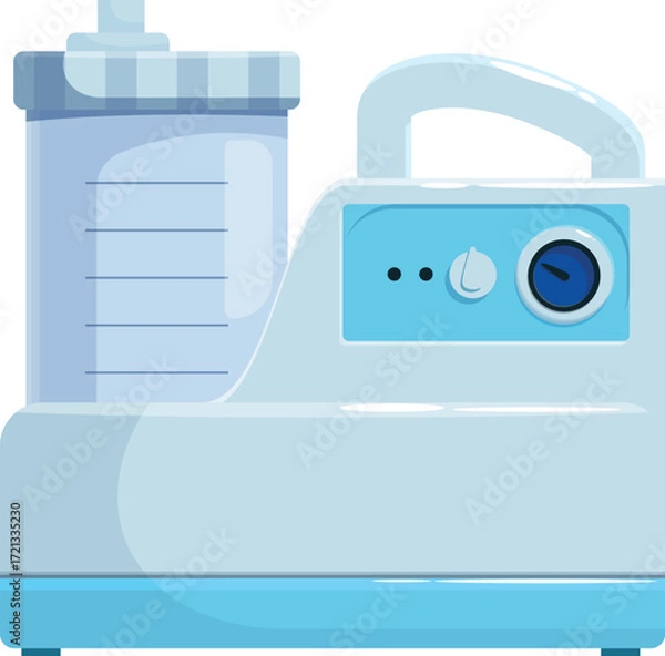 Fototapeta Hospital suction machine ensuring efficient and safe removal of fluids and secretions, crucial for patient care and hygiene