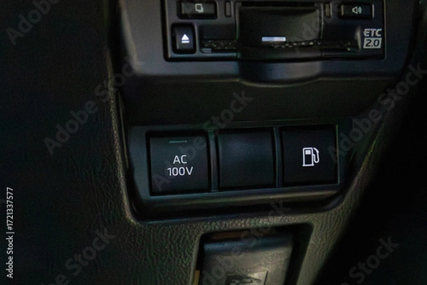 Obraz プリウス　AC100ボルトボタン