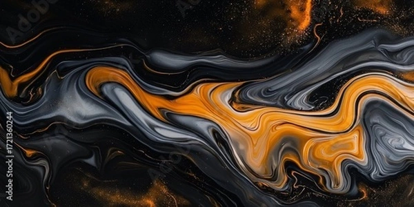 Fototapeta Colorful Abstract Background with Black and Gold Tones
