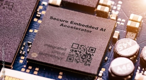Obraz Secure Embedded AI Accelerator Provides cryptographic security for AI-based military applications.