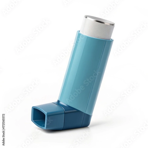 Fototapeta inhaler asthma device isolated flat