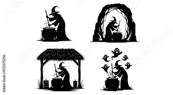 Fototapeta Vector illustration of robot isolated on transparent background isolated on transparent background