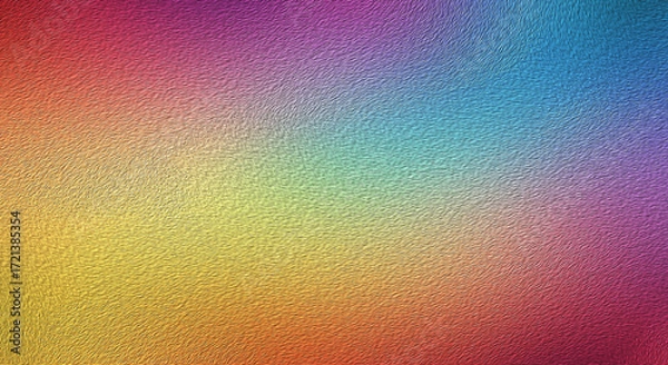 Fototapeta Abstract Rainbow Gradient Texture:  Vibrant, Textured, Colorful Background for Design Projects.