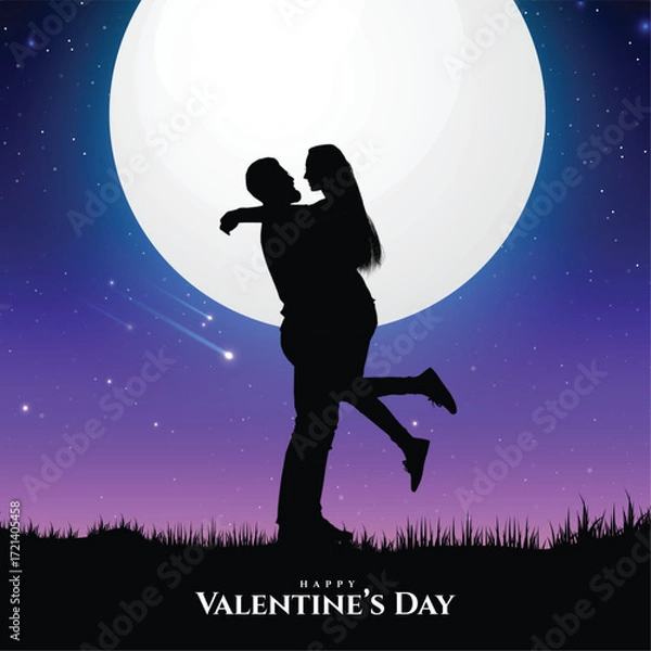 Fototapeta Unique Beautiful Lovely Valentines Day Scenery Vector Vector Shape Design