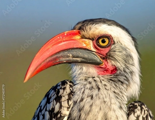 Obraz Close-up profile of a colorful hornbill