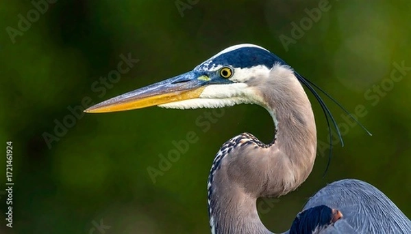 Obraz Close-up profile of a Great Blue Heron
