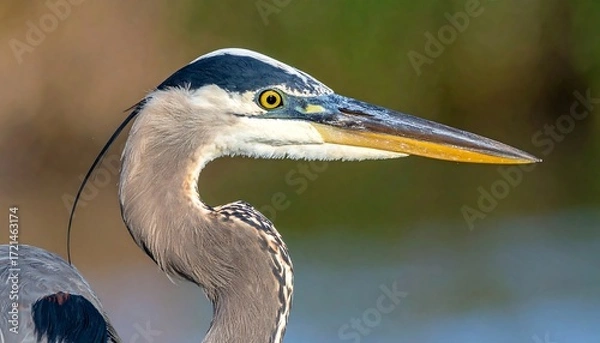 Obraz Close-up profile of a heron